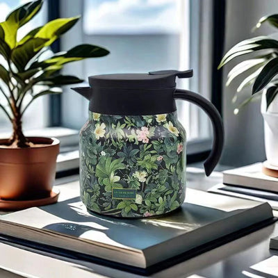 Vintage Floral Pattern Tea Thermos
