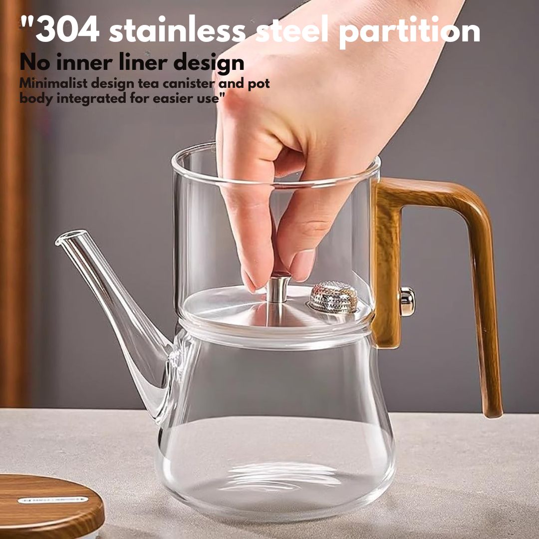Borosilicate Glass Magnetic Teapot