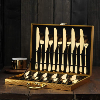 Gold Stainless Steel Cutlery Set