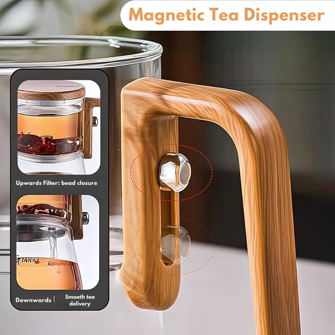Borosilicate Glass Magnetic Teapot