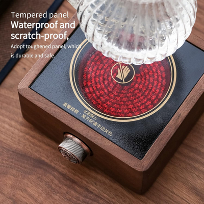 Walnut Adjustable Electronic Tea Stove Heater