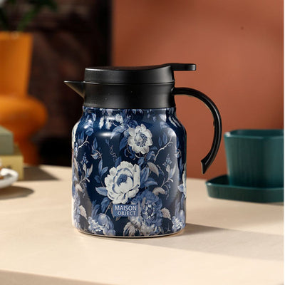 Vintage Floral Pattern Tea Thermos