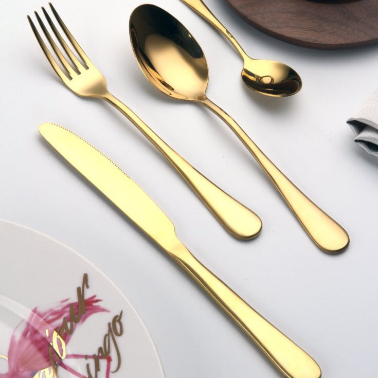 Gold Stainless Steel Cutlery Set